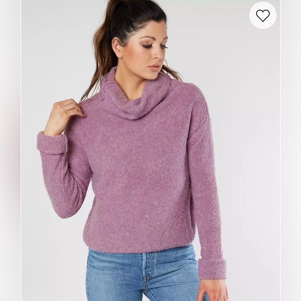 Free People Stormy Pullover Sweater in Lavender